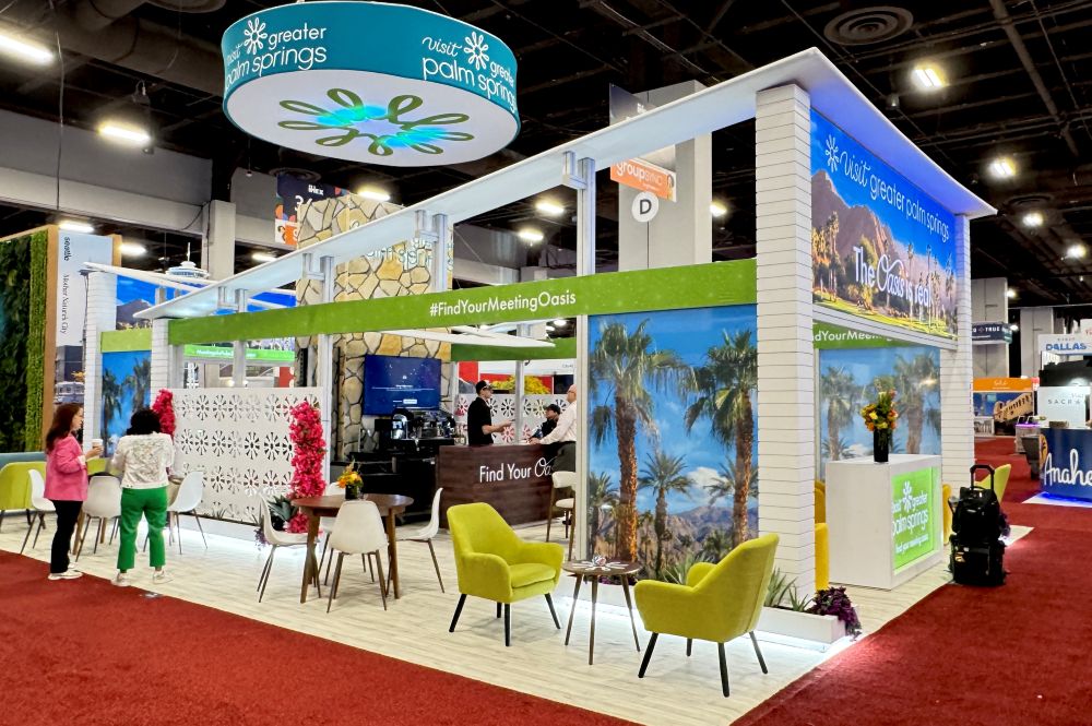 Visit Greater Palm Springs IMEX booth. 