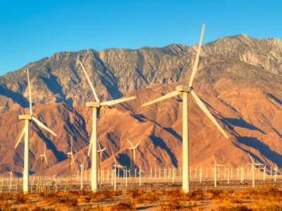 Wind Turbines Near Greater Palm Springs