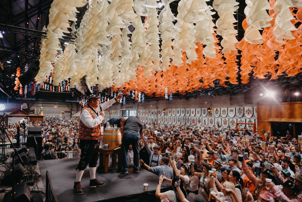Wurstfest opening ceremony.