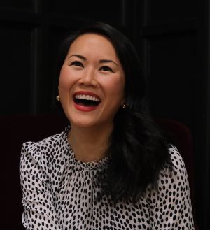 Photo of Yush Sztalkoper, laughing.