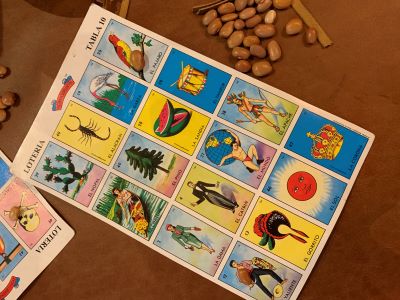 A Mexican loteria card