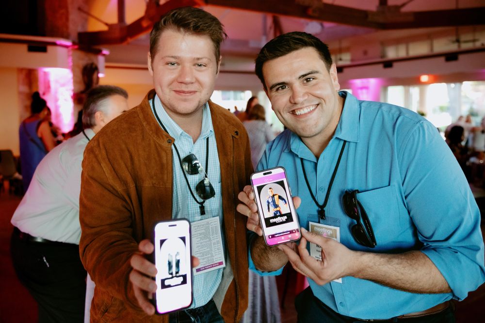 Attendees reveal their AI photo booth creations