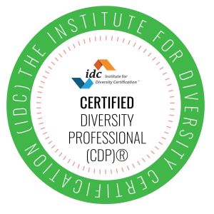 Certified Diversity Professional credential logo.