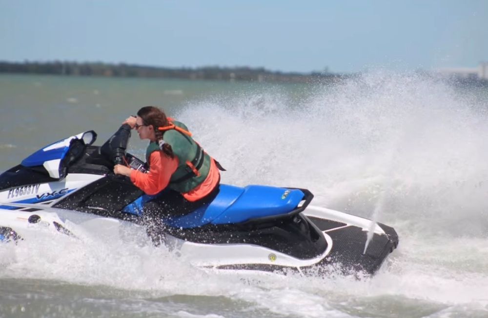 Jet skiing a Valvoline Instant Oil Change incentive program at Opal Sol Resort, Clearwater