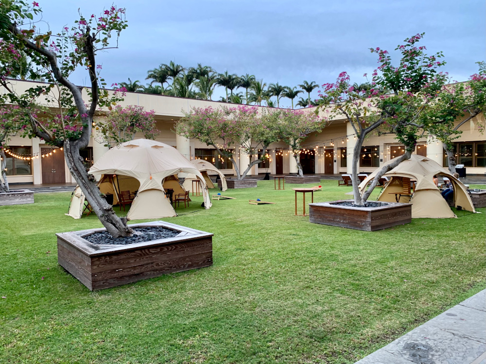 Courtyard setup at Westin Hapuna