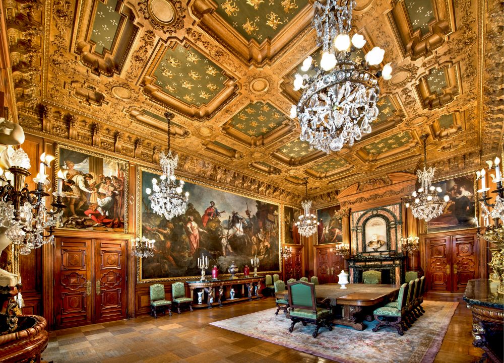 Photo of Elms Dining Room in Marble House.