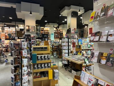 The souvenir I take home with me from every city I visit is a book from a local bookstore. The one above is Librairie Pantoute in Quebec City.