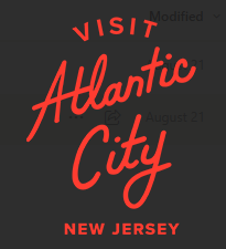Visit Atlantic City logo.