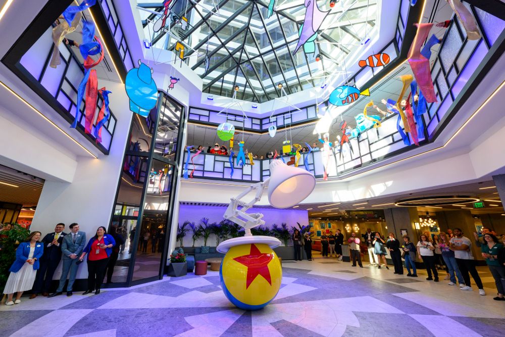 Lobby of the Pixar Place Hotel.