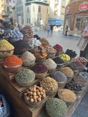 Spices in a market in Dubai.
