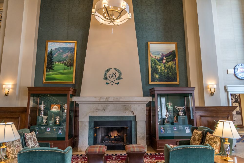 Inside of The Broadmoor golf clubouse