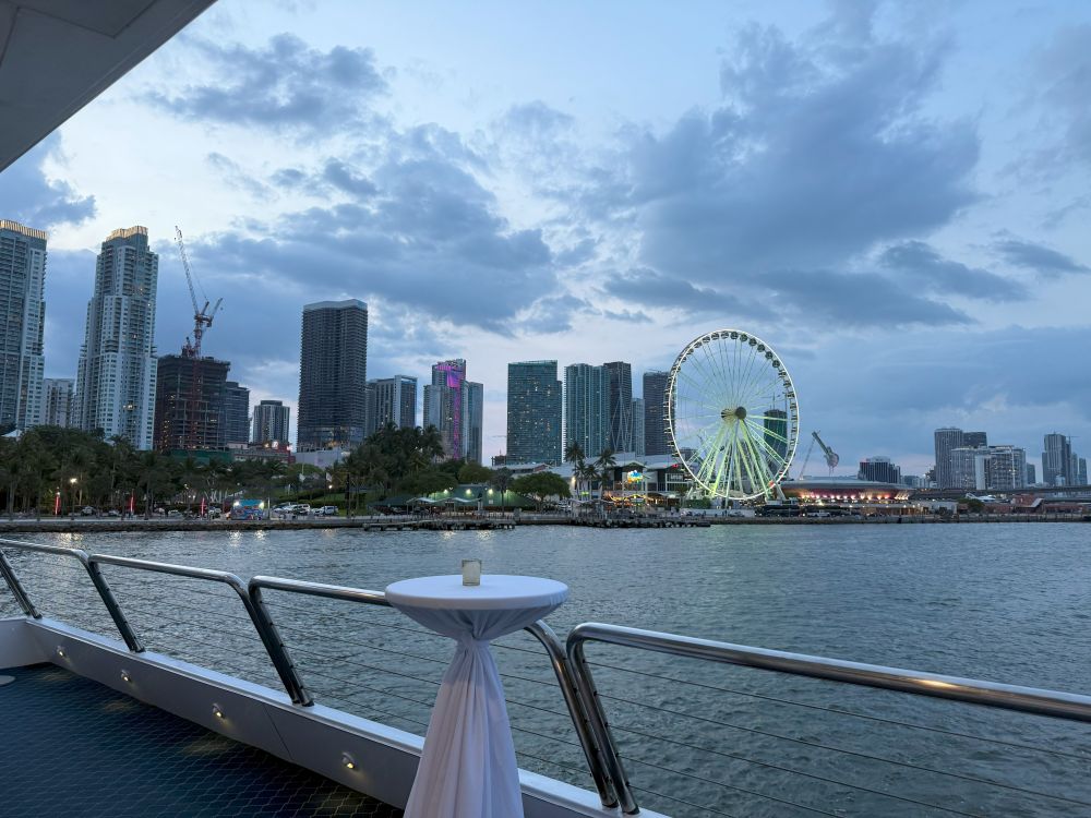 Biscayne Lady luxury yacht cruise at Gurobi incentive program at Kimpton EPIC Hotel, Miami