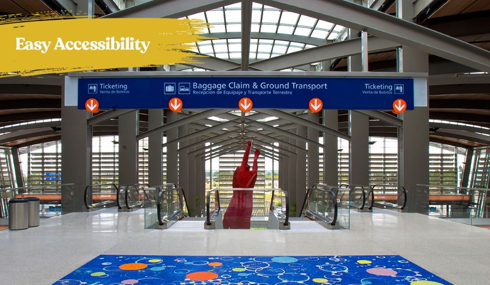 Sacramento airport entrance to baggage claim from gates