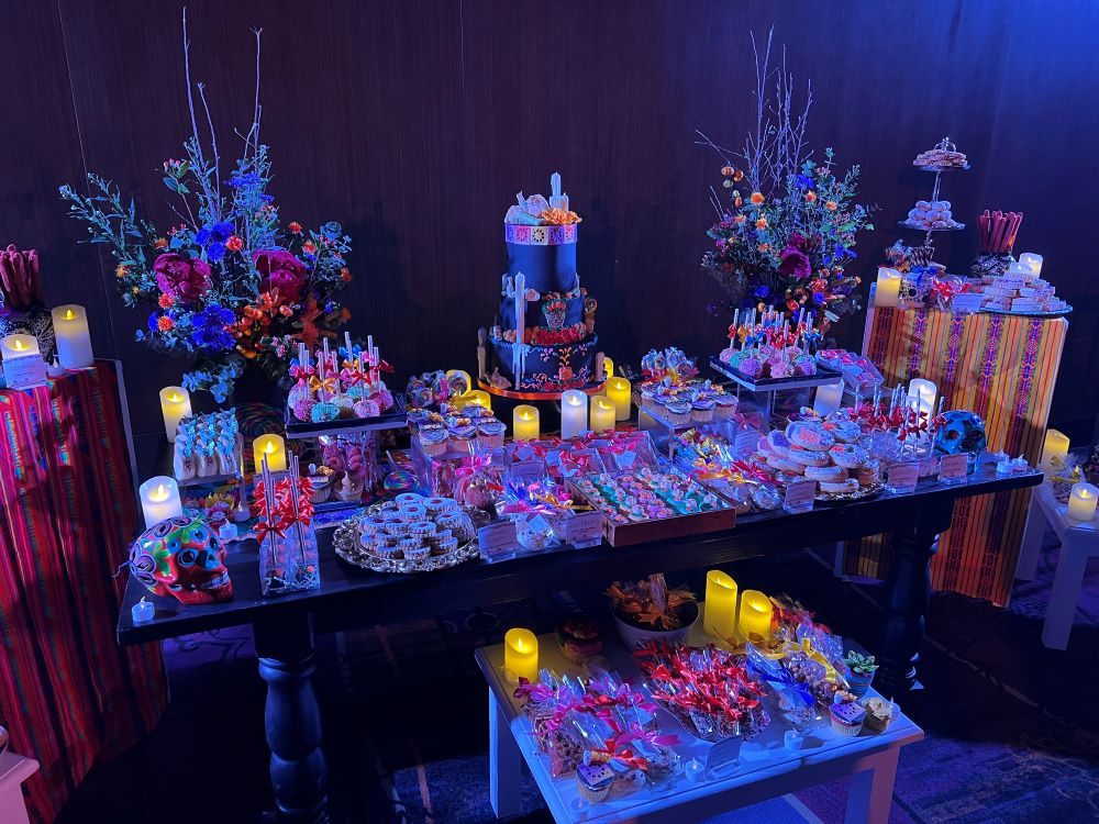Dessert table at final reception