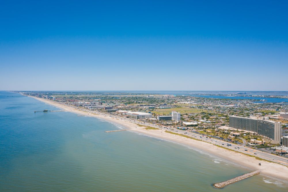 Galveston Island aerial