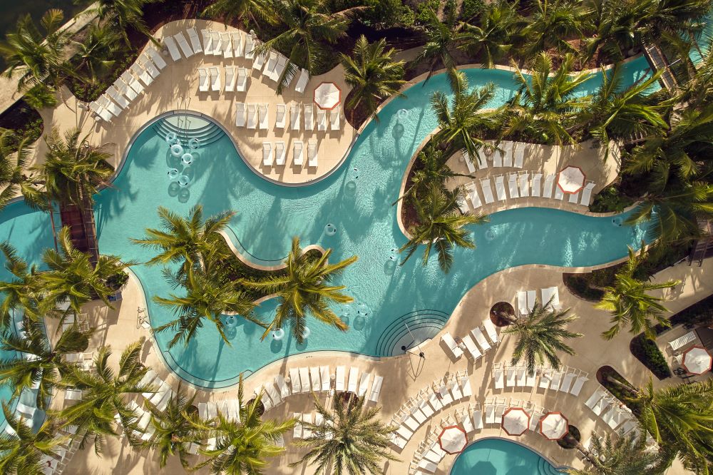 Lazy river at The Baca Raton's Harborside Pool Club