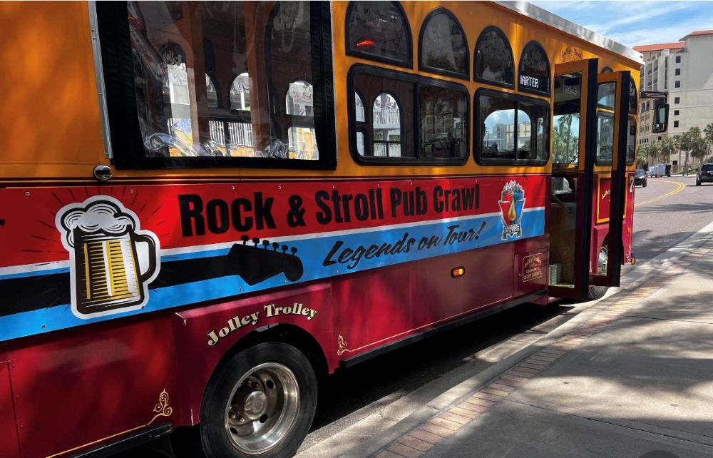 Jolley Trolley pub crawl at Valvoline Instant Oil Change incentive program at Opal Sol Resort, Clearwater
