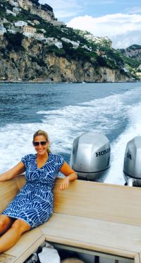 Stacy Small traveling in Amalfi Coast, Italy