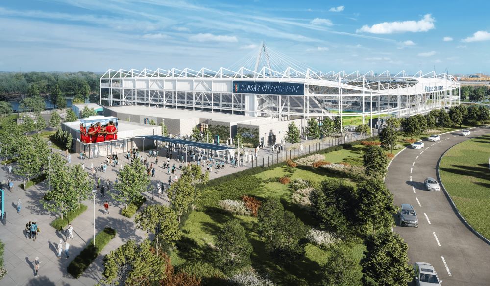 KC Current Stadium exterior rendering