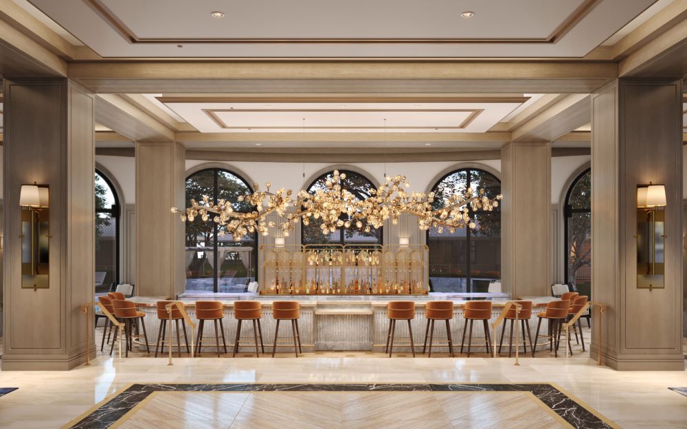  Las Colinas Ritz-Carlton lobby bar rendering 