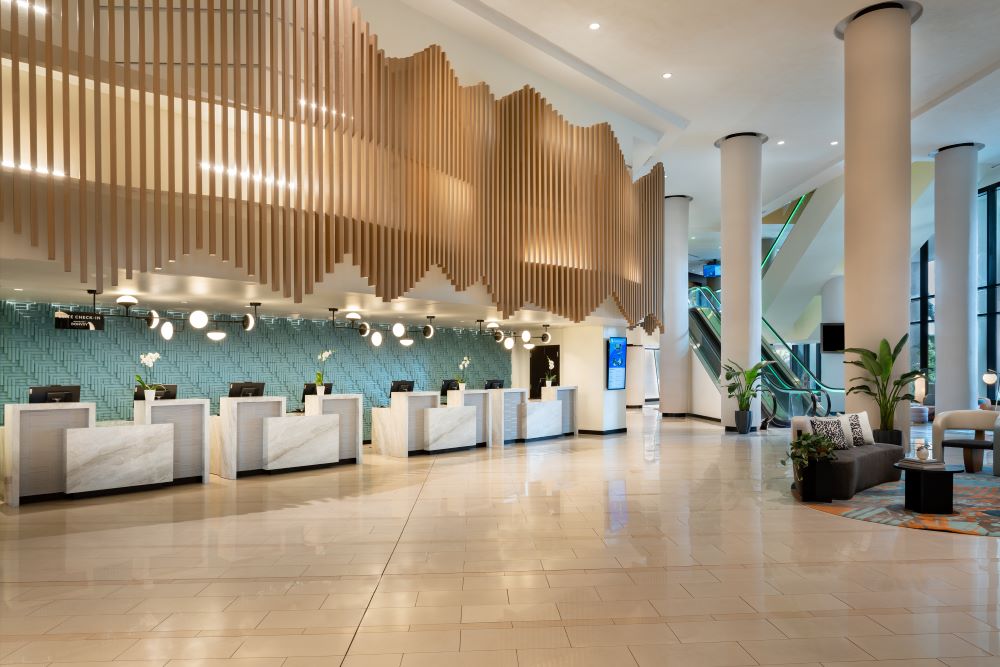Miami Marriott Biscayne Bay lobby