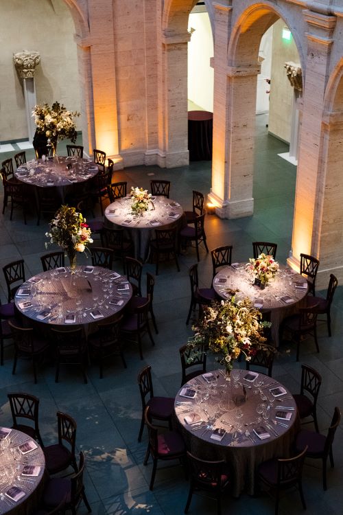Harvard Art Museums event setup