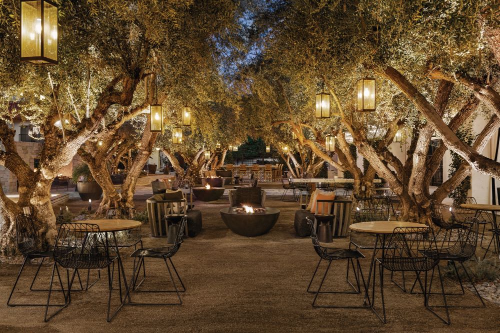 Olive grove patio, Miramonte Resort