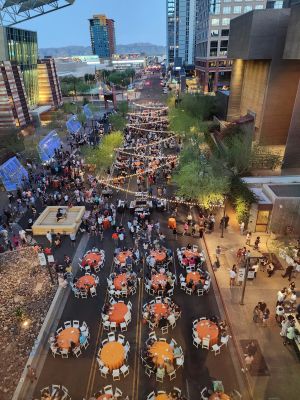 Outdoor event at Phoenix Convention Center