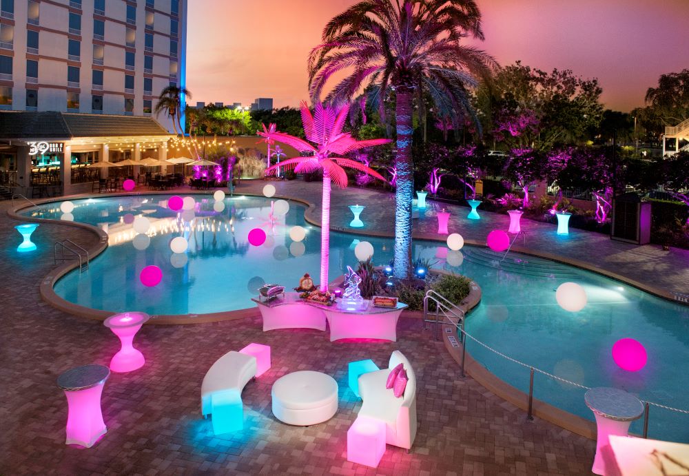 Pool area at Rosen Hotels & Resorts