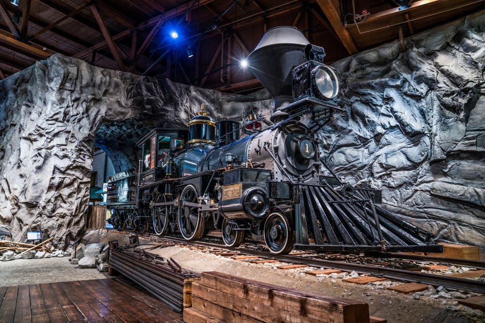 Train at California State Railroad Museum