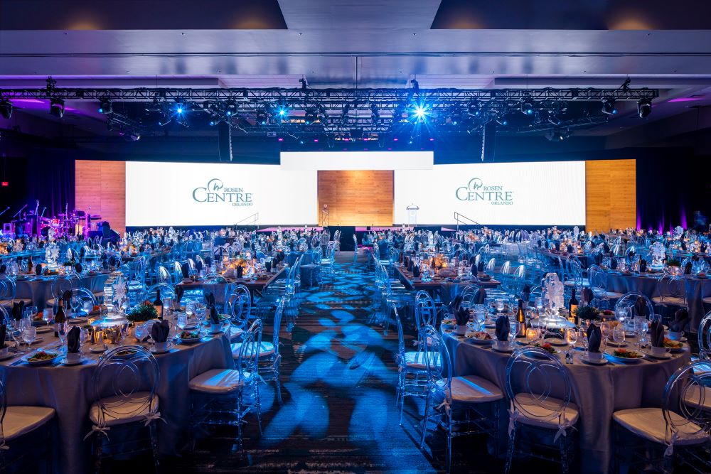 Rosen Hotels & Resorts ballroom setup