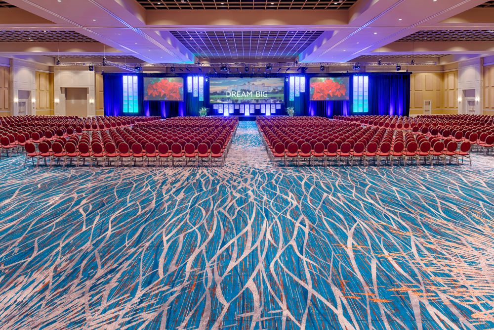 Rosen Hotels & Resorts ballroom setup