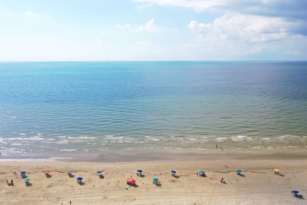 Stewart Beach aerial