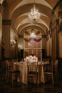 The Statler dining setup
