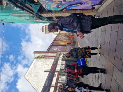 Tour on Womanby Street in Cardiff, Wales