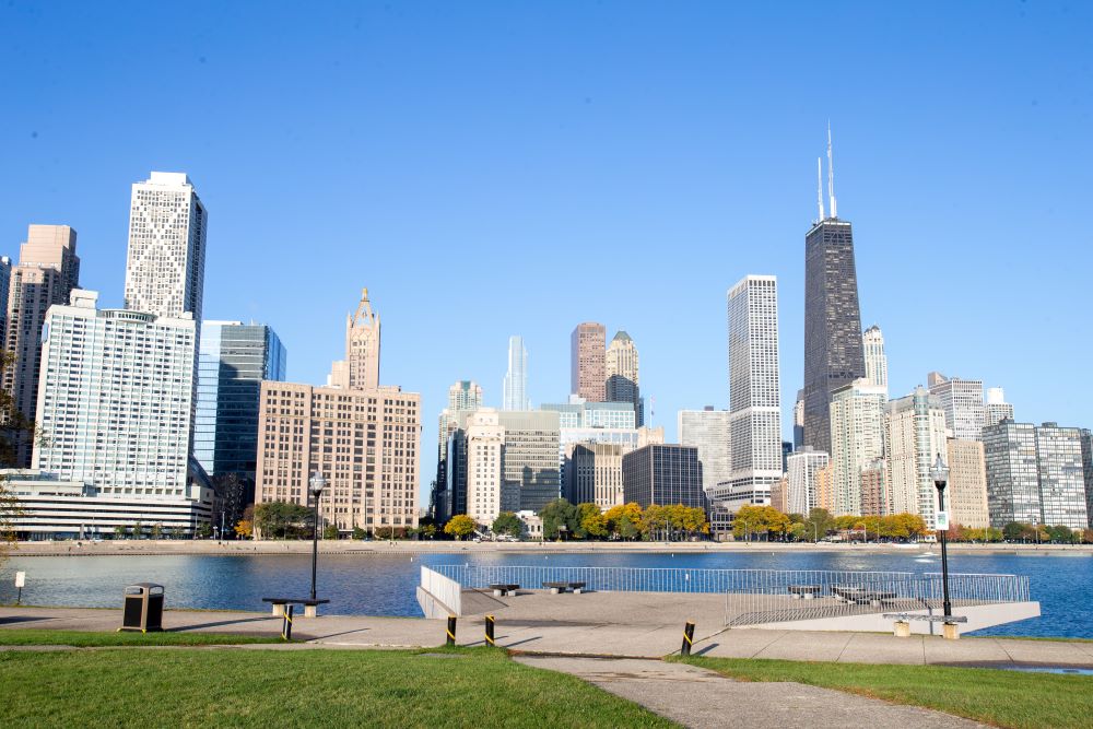 View of downtown from Olive Park