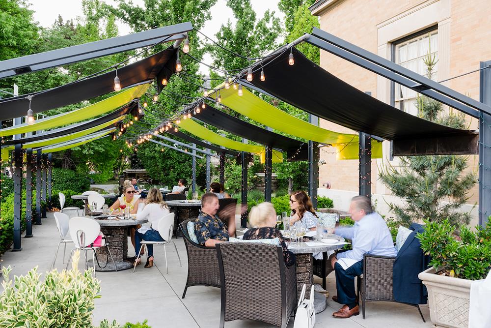 Restaurant patio in Salt Lake