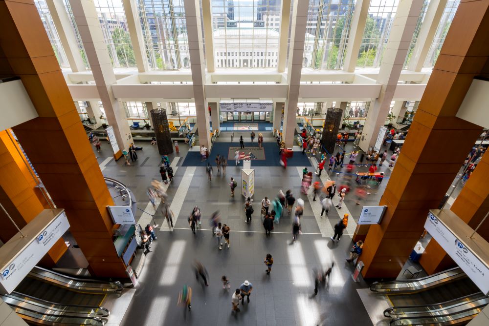 Walter E. Washington Convention Center interior entrance