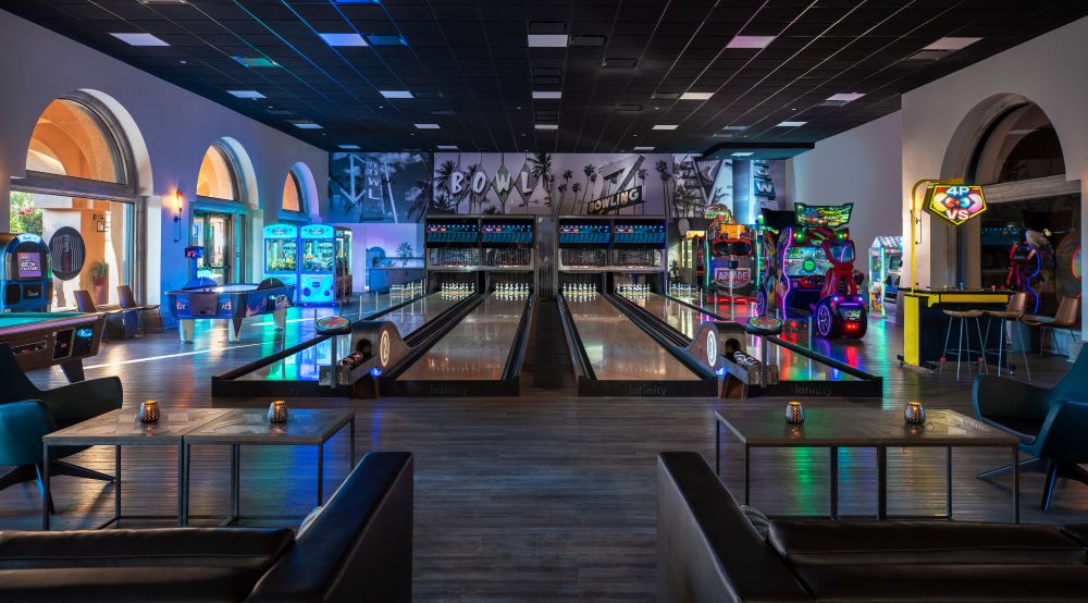 The Westin Rancho Mirage bowling alley