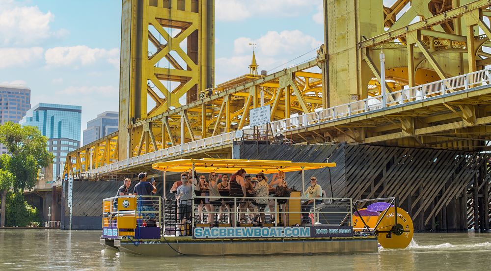 Cruise with Sac Brew Boat