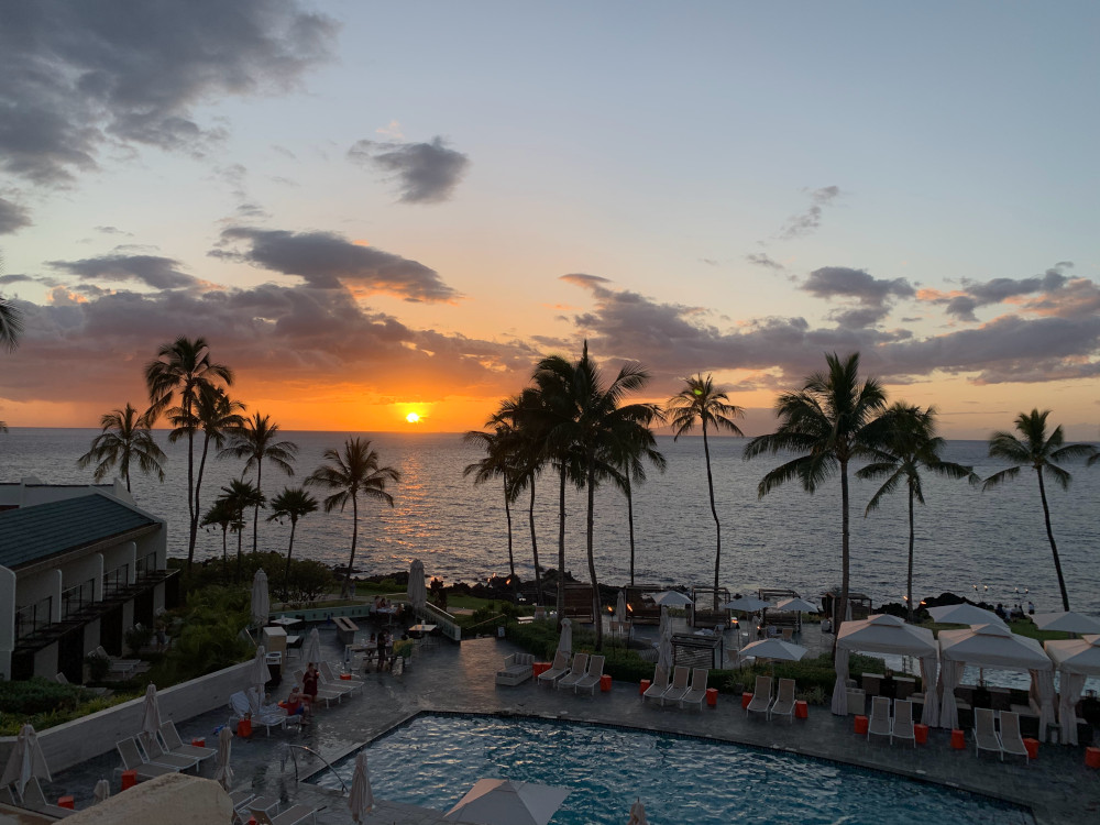 Wailea Beach Resort sunset view