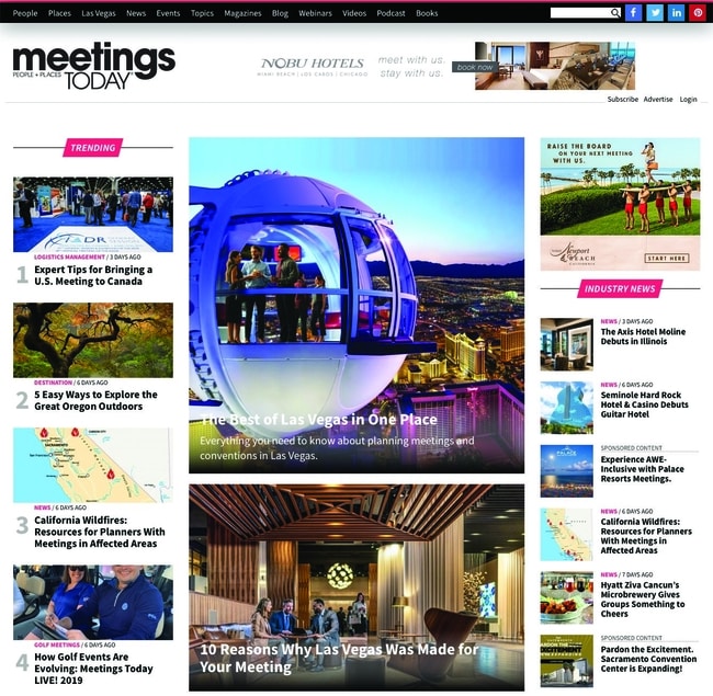 MeetingsToday.com Homepage