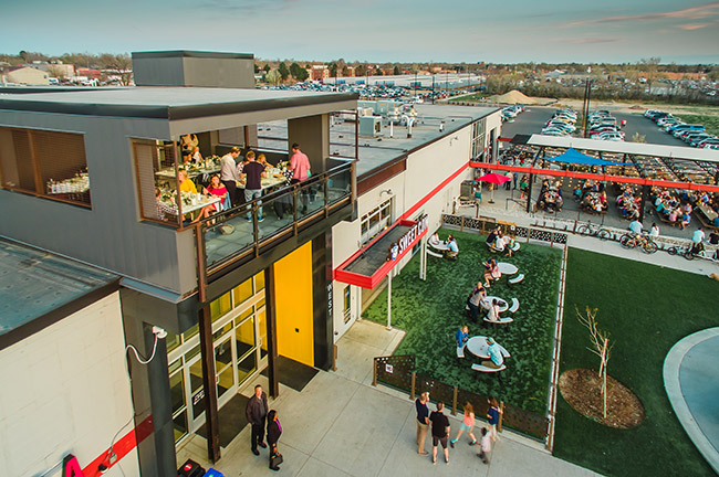 The Upper Deck at Stanley Marketplace, Aurora, Colorado,Credit: From the Hip Photo