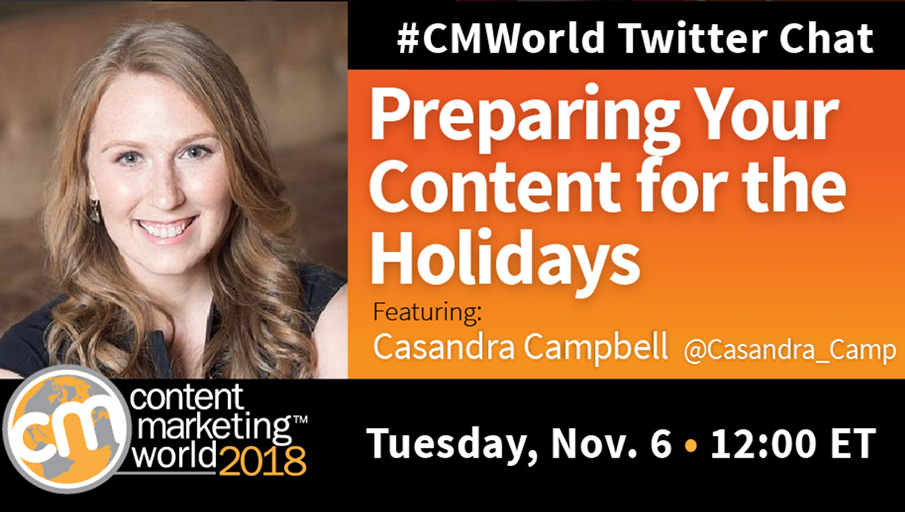 Content Marketing World Twitter Chat Promo Image