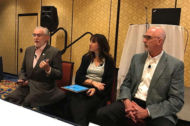 "Cybersecurity: Tackling Industry Vulnerabilities" Panel Discussion, Left to Right in Photo: Michael Owen, Tahira Endean, John Rissi