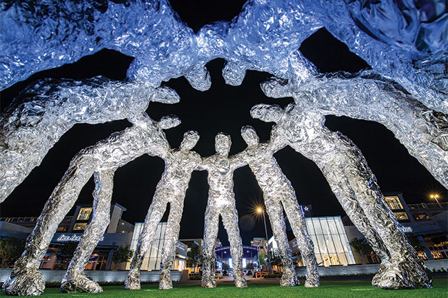 Huddle Sculpture at The Star, Frisco