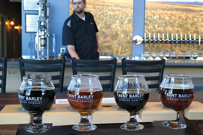 A Beer Flight at Bent Barley Brewing Company