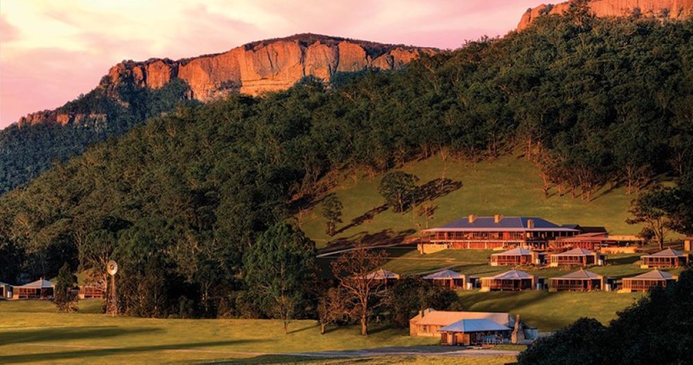 Wolgan Valley at sunset