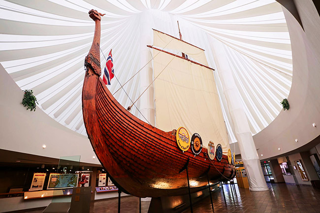 Hjemkomst Viking Ship at the Historical & Cultural Society of Clay County