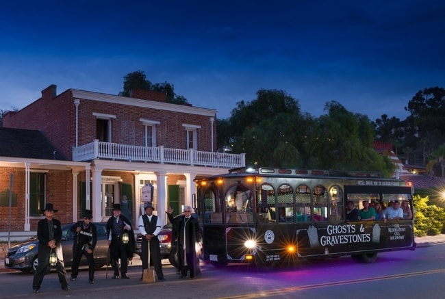 Whaley House stop at Ghosts & Gravestones Tour, San Diego